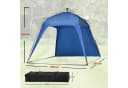 Defactoshop Faltpavillon Campingzelt Schwarz mit Seitenteil Bild 3