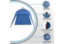 Defactoshop Faltpavillon Campingzelt Schwarz mit Seitenteil Bild 4