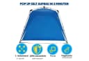 Defactoshop Faltpavillon Campingzelt Schwarz mit Seitenteil Bild 5