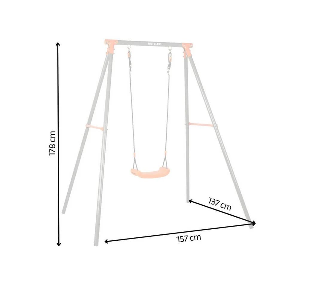 KETTLER Einzelschaukel SINGLE Orange Klassisch - Bild 5