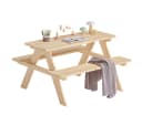 Bellabino Kindersitzgruppe Inny Outdoor-Bank aus Kiefer Massivholz Bild 2
