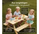Bellabino Kindersitzgruppe Inny Outdoor-Bank aus Kiefer Massivholz Bild 3