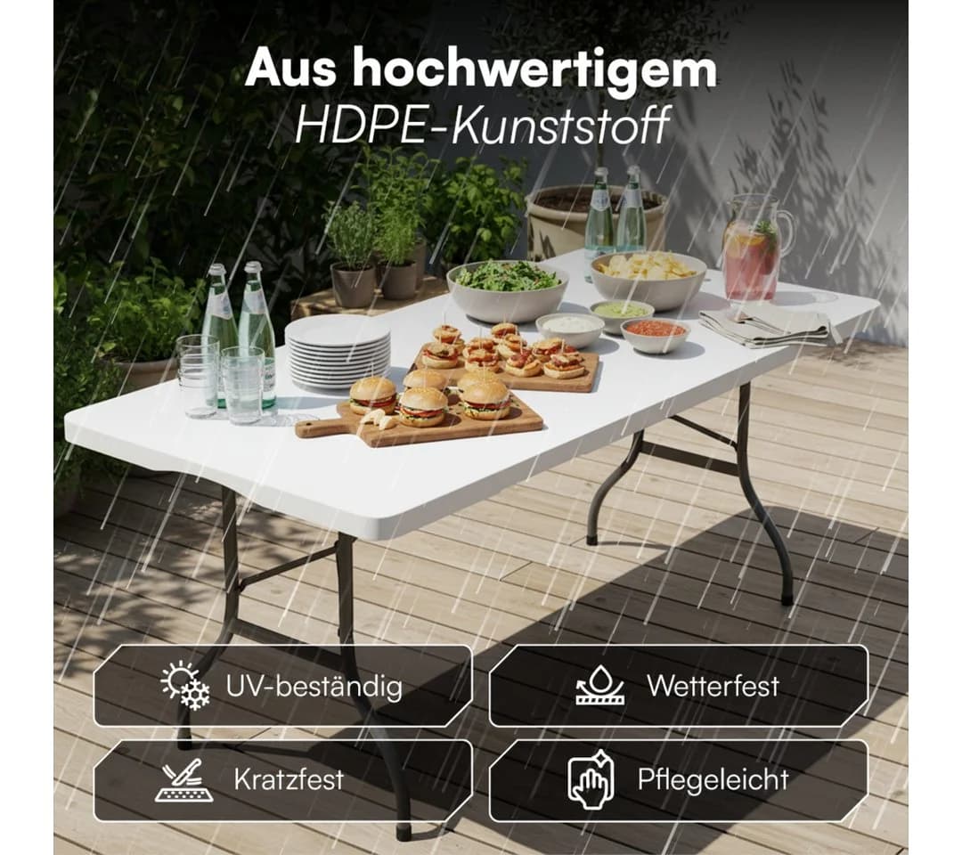 STEELSØN Klapptisch Zennar Weiß Klappbar - Bild 3