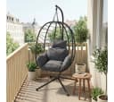 STEELSØN Hängesessel Alarian höhenverstellbar faltbar Polyrattan Bild 1