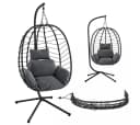 STEELSØN Hängesessel Alarian höhenverstellbar faltbar Polyrattan Bild 2