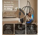 STEELSØN Hängesessel Alarian höhenverstellbar faltbar Polyrattan Bild 5
