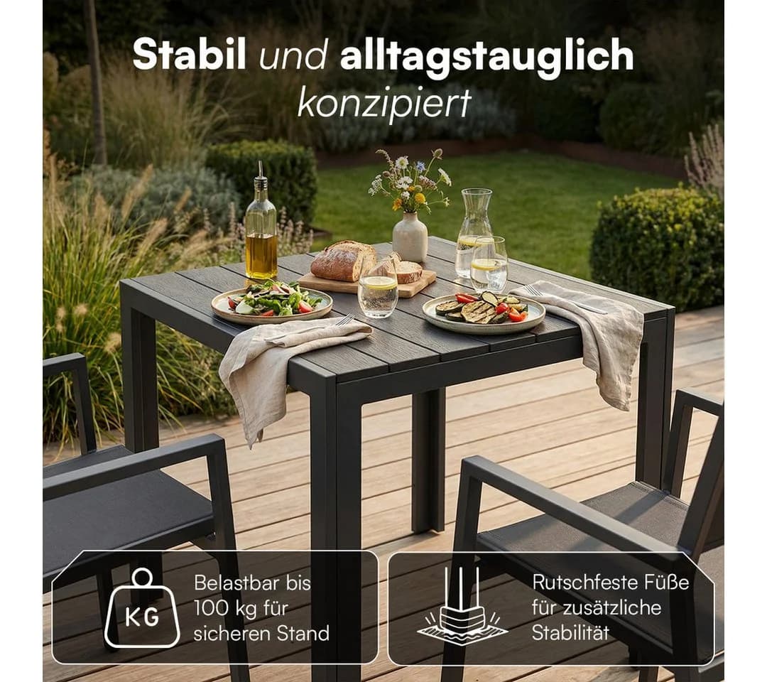 STEELSØN Gartentisch Alaris Kunstholz anthrazit - Bild 5