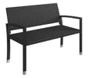 STEELSØN Gartenbank Mirador 2-Sitzer Polyrattan Schwarz Bild 2