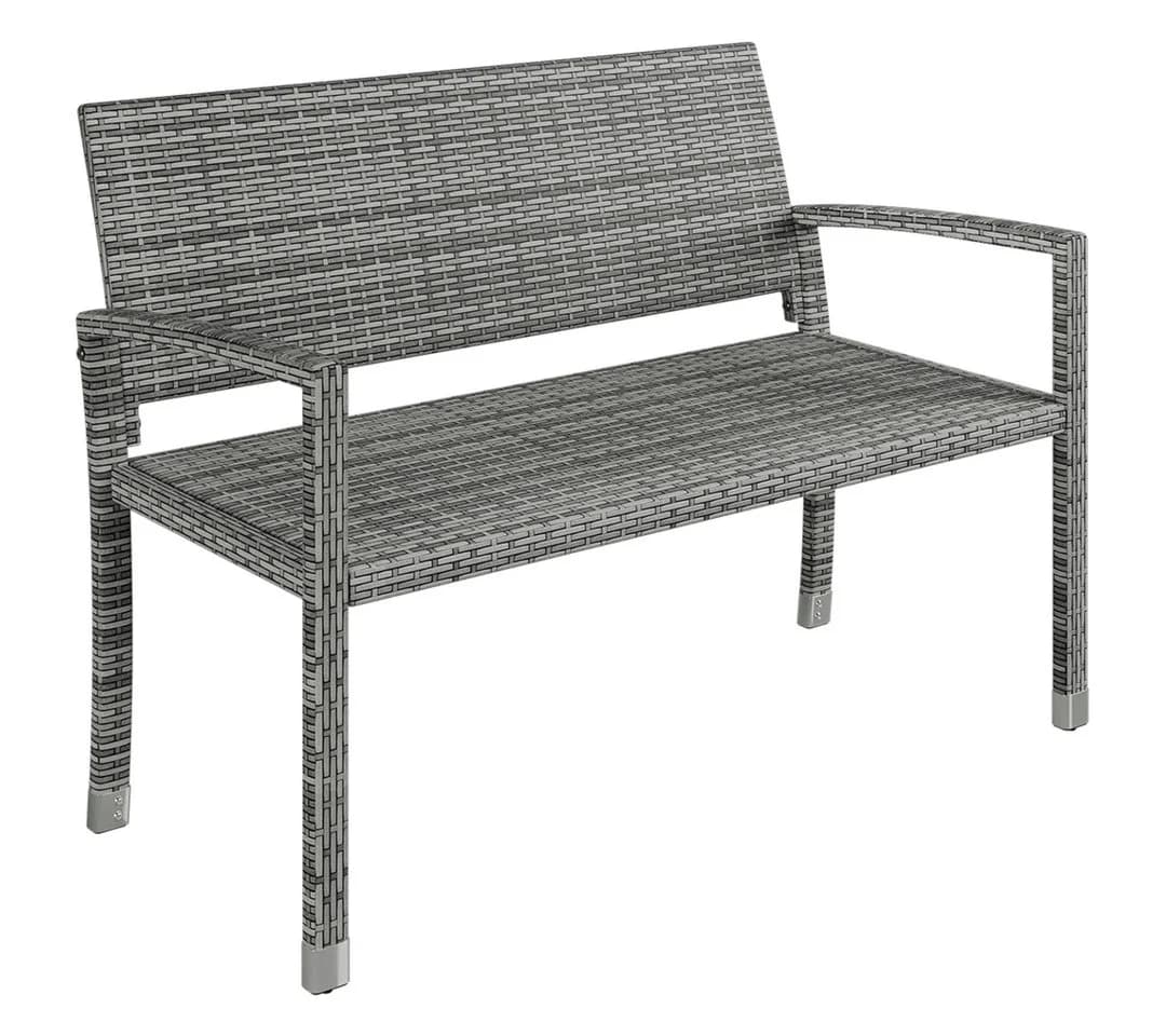 STEELSØN Gartenbank Mirador Polyrattan 2-Sitzer grau - Bild 2