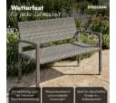 STEELSØN Gartenbank Mirador Polyrattan 2-Sitzer grau Bild 3