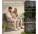 STEELSØN Gartenbank Mirador Polyrattan 2-Sitzer grau Bild 4