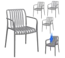 STEELSØN Gartenstuhl Pincoya Grau Stapelbar Kunststoff Bild 2