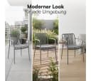 STEELSØN Gartenstuhl Pincoya Grau Stapelbar Kunststoff Bild 5