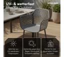 STEELSØN Gartenstuhl Quasira Grau wetterfest UV-beständig Bild 1