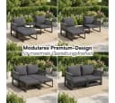 STEELSØN Sitzgruppe Tyranis 4-teilig Schwarz Gartenmöbel Set Bild 1