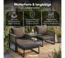STEELSØN Sitzgruppe Tyranis 4-teilig Schwarz Gartenmöbel Set Bild 5