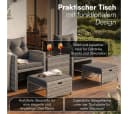 STEELSØN Gartenlounge-Set Selaria 4-tlg. Grau mit Kissen Bild 5