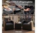 STEELSØN Sitzgruppe Selaria Schwarz mit Kissen & Glasplatte Bild 5