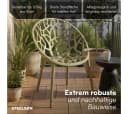 STEELSØN Gartenstuhl Quanta stapelbar wetterfest UV-beständig 2er Set Olivgrün Bild 3