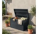 STEELSØN Auflagenbox Icarus Metall abschließbar Anthrazit 320L Gartenbox Bild 1