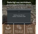 STEELSØN Auflagenbox Icarus Metall abschließbar Anthrazit 320L Gartenbox Bild 4