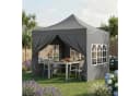 STEELSØN Pavillon Rynara 2x2m Grau mit 4 Seitenteilen Bild 1