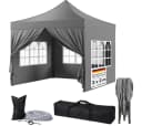 STEELSØN Pavillon Rynara 2x2m Grau mit 4 Seitenteilen Bild 2