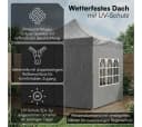 STEELSØN Pavillon Rynara 2x2m Grau mit 4 Seitenteilen Bild 4