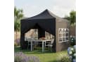 STEELSØN Pavillon Rynara 2x2 m Schwarz mit Seitenwänden Bild 1
