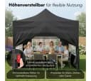 STEELSØN Pavillon Rynara 2x2 m Schwarz mit Seitenwänden Bild 3