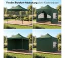 STEELSØN Pavillon Rynara 2x2m Grün mit Seitenwänden Bild 5