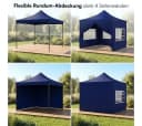 STEELSØN Pavillon Rynara Faltpavillon blau mit 4 Seitenteilen Bild 5