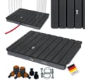 STEELSØN Gartendusche Samaya Bodendusche 4m Fontäne Fußrad Anthrazit Bild 2