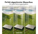 STEELSØN Gartendusche Samaya Bodendusche 4m Fontäne Fußrad Anthrazit Bild 4
