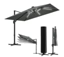 STEELSØN Sonnenschirm Lyrion 300x300 cm Anthrazit mit LED-Solar Bild 2