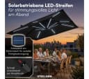 STEELSØN Sonnenschirm Elaris Ampelschwarz mit LED & Solar Bild 1
