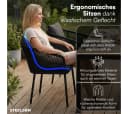 STEELSØN Gartenstuhl Nair 6er Set Schwarz Polyrattan Bild 3