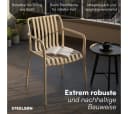 STEELSØN Gartenstuhl Pincoya Taupe Stapelbar Wetterfest UV-beständig Bild 3