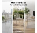 STEELSØN Gartenstuhl Pincoya Taupe Stapelbar Wetterfest UV-beständig Bild 5