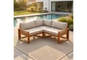 STEELSØN Mizaru Gartenlounge-Set Akazienholz 3-tlg. mit Auflagen Bild 1