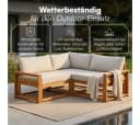 STEELSØN Mizaru Gartenlounge-Set Akazienholz 3-tlg. mit Auflagen Bild 3