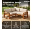 STEELSØN Mizaru Gartenlounge-Set Akazienholz 3-tlg. mit Auflagen Bild 4