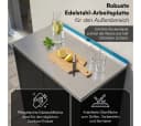 STEELSØN Outdoor-Küchenmodul Metallkommode mit Edelstahl-Arbeitsplatte Bild 4