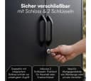 STEELSØN Geräteschrank Menkent Schwarz Metall mit Schloss Bild 5