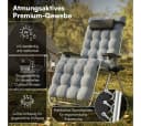 STEELSØN Gartenliege Lysira Zero-Gravity Grau/Silber 2er-Set Bild 1