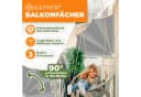 KESSER Balkonfächer klappbar mit Wandhalterung hellgrau Bild 1