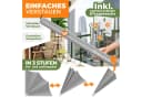 KESSER Balkonfächer klappbar mit Wandhalterung hellgrau Bild 5