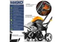 MASKO Elektromotorhacke 1500W 40cm Arbeitsbreite Orange Bild 1