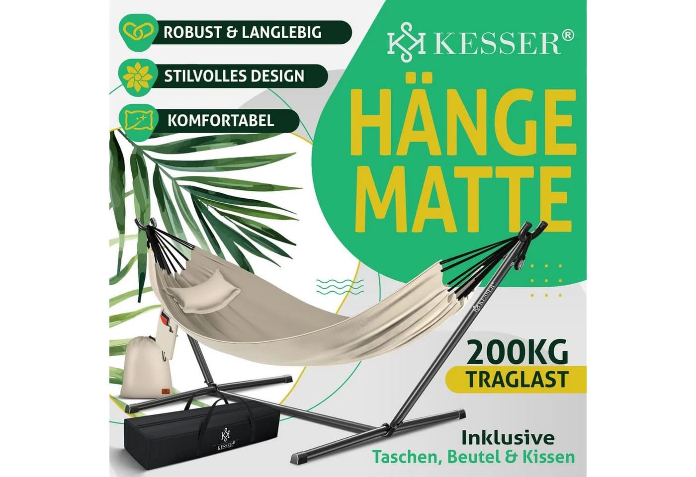 KESSER Hängematte LAKE Doppelhängematte für 2 Personen - Bild 2