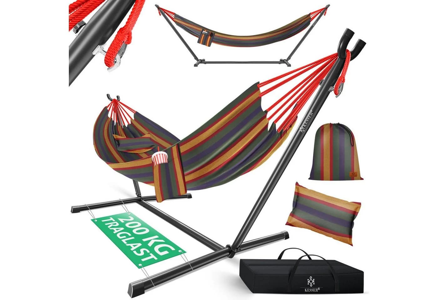 KESSER® Hängematte LAKE Doppelhängematte 2 Personen - Bild 3